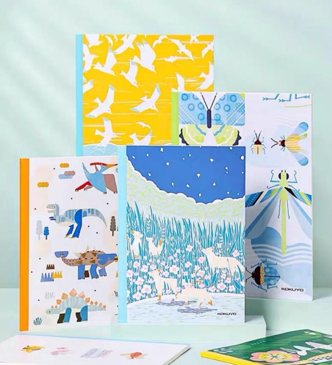 Kokuyo B5 Pack of 4,limited Edition Japan Illustrator Campus Notebooks ...
