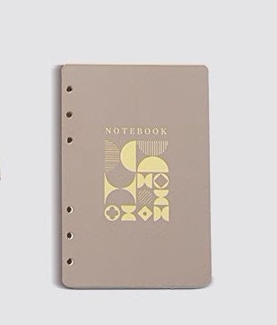 C6 Notebook+Black Ink Gel pen Set, Binder Design,Cover for Planners, Graduation Gift, Office Gifts, Leather Journal,Business Set