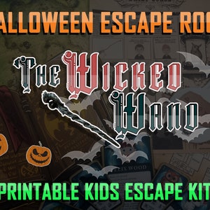 Halloween Kids Escape Room Kit: The Wicked Wand (Printable)
