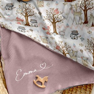 Couverture bébé avec nom personnalisé | Couverture bébé avec nom le meilleur | Porte-bébé | Taufgeschenk | Geschenk zur Geburt | Geburtstagsgeschenk