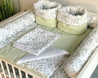 Matelas à langer EUCALYPTUS | coussin pour table à langer | matelas à langer | cadeau de baby shower | cadeau pour nouveau-né