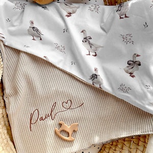 Couverture bébé avec nom personnalisé | Couverture bébé avec nom le meilleur | Porte-bébé | Taufgeschenk | Geschenk zur Geburt | Geburtstagsgeschenk