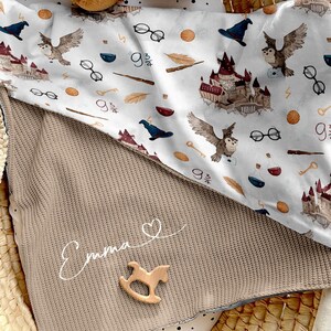 Couverture bébé avec nom personnalisé | Couverture bébé avec nom le meilleur | Porte-bébé | Taufgeschenk | Geschenk zur Geburt | Geburtstagsgeschenk