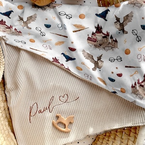 Couverture bébé avec nom personnalisé | Couverture bébé avec nom le meilleur | Porte-bébé | Taufgeschenk | Geschenk zur Geburt | Geburtstagsgeschenk