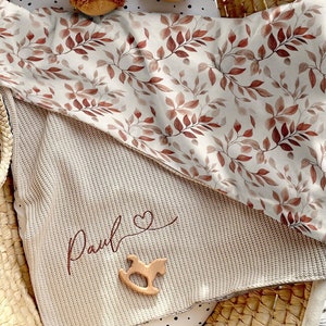 Couverture bébé avec nom personnalisé | Couverture bébé avec nom le meilleur | Porte-bébé | Taufgeschenk | Geschenk zur Geburt | Geburtstagsgeschenk