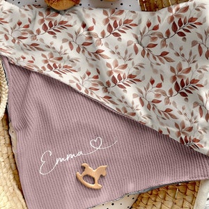 Couverture bébé avec nom personnalisé | Couverture bébé avec nom le meilleur | Porte-bébé | Taufgeschenk | Geschenk zur Geburt | Geburtstagsgeschenk