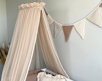 Tulle canopy for a child | Canopy for a crib | Canopy with holder | Decorative canopy | Mosquito net