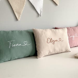 Pillow with a name for a child | Birthday gift | Babyshower gift | Decorative pillow with ruffles