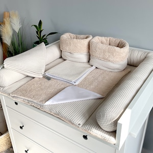 Matelas à langer avec boutons-pression coussin pour table à langer matelas à langer avec boutons-pression cadeau de baby shower cadeau pour nouveau-né Set 5