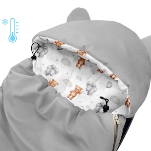 3in1 hoes voor autostoel, draagzak, gondelwagen, winter, Maxi Cosi, Cybex, XL