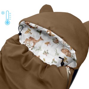 3in1 hoes voor autostoel, draagzak, gondelwagen, winter, Maxi Cosi, Cybex, XL