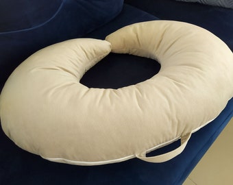 Croissant de maternité pour l'allaitement Beige | Coussin d'allaitement | Coussin d'allaitement pour maman