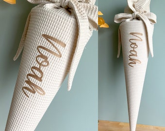 School candy tube | School tube with name | School waffle tube with embroidery | A gift for a preschooler