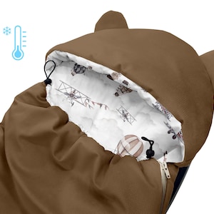 3in1 hoes voor autostoel, draagzak, gondelwagen, winter, Maxi Cosi, Cybex, XL