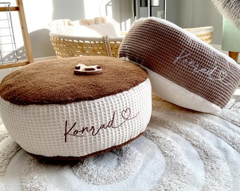 Personaliseringsbar Sitzkissen aus Waffelpiqué | Knuffel | zaken | Kleuterschool | Bodennis