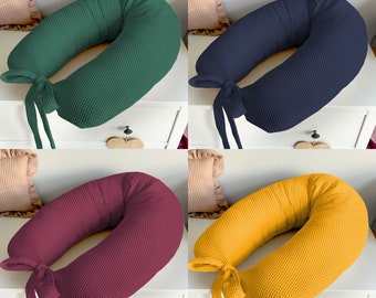 Coussin d'allaitement | Croissant d'alimentation | Oreiller de couchage pour femmes enceintes | Oreiller de grossesse } Oreiller d'alimentation gaufré