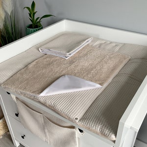 Matelas à langer avec boutons-pression coussin pour table à langer matelas à langer avec boutons-pression cadeau de baby shower cadeau pour nouveau-né Set 2