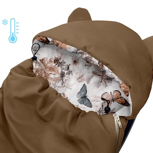 3in1 hoes voor autostoel, draagzak, gondelwagen, winter, Maxi Cosi, Cybex, XL