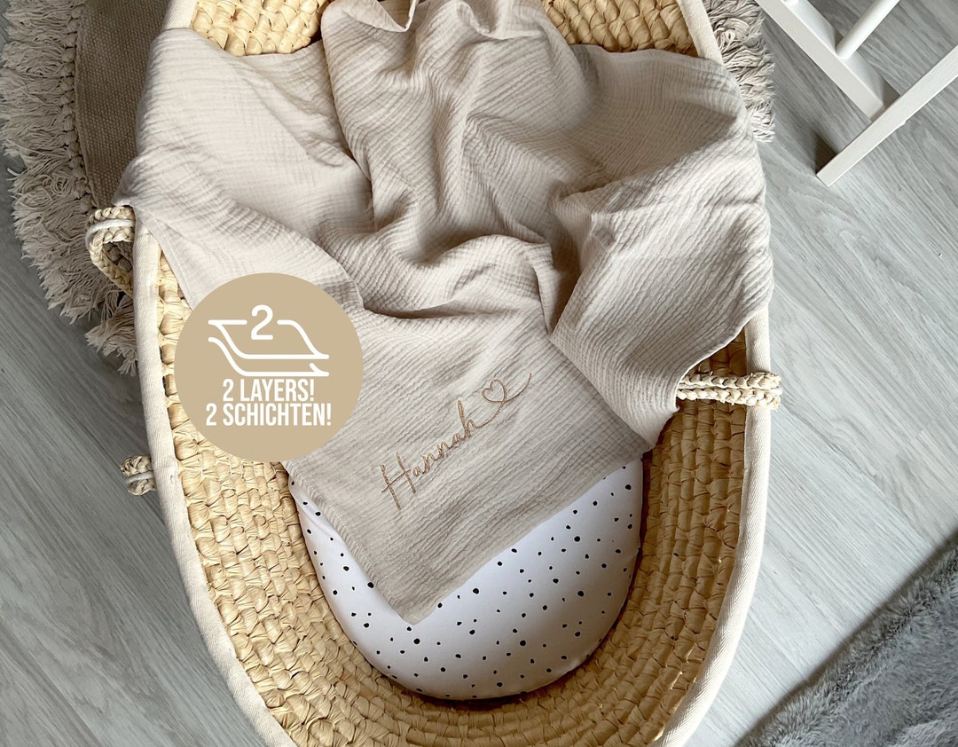 Coperta personalizzata con nome per neonati, copertina