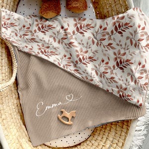 Couverture bébé avec nom personnalisé | Couverture bébé avec nom le meilleur | Porte-bébé | Taufgeschenk | Geschenk zur Geburt | Geburtstagsgeschenk