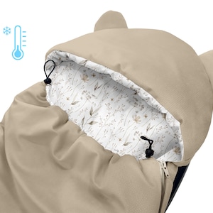 3in1 hoes voor autostoel, draagzak, gondelwagen, winter, Maxi Cosi, Cybex, XL