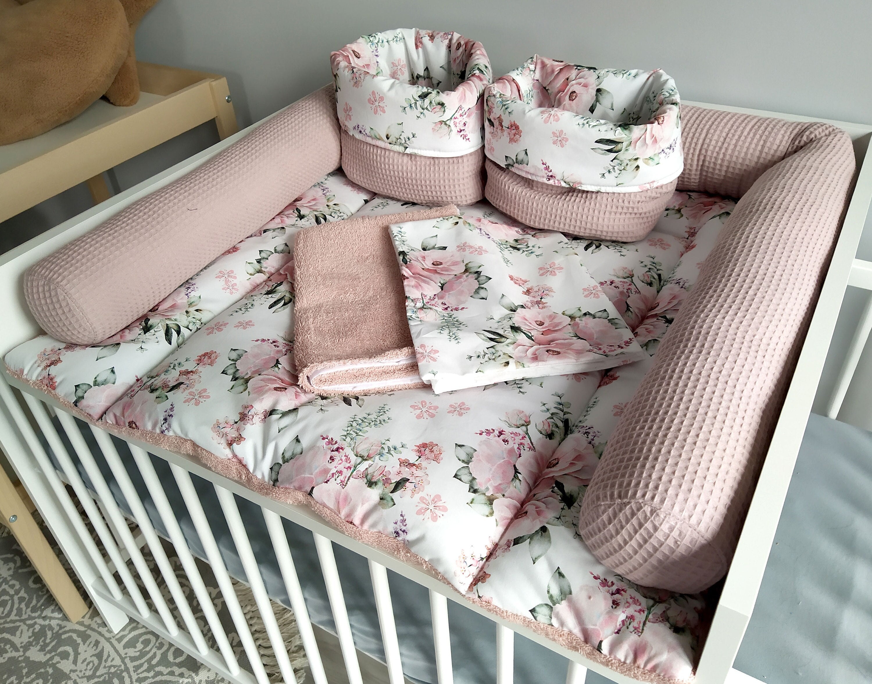 Wickelauflage | Wickelauflage set | Wickelunterlage | Babypartygeschenk | Geschenk für Neugeborene | Frottee | 100% Baumwolle