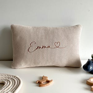 Kissen mit Name | Kissen | Geburtskissen | Namenskissen | Baby | Geschenk