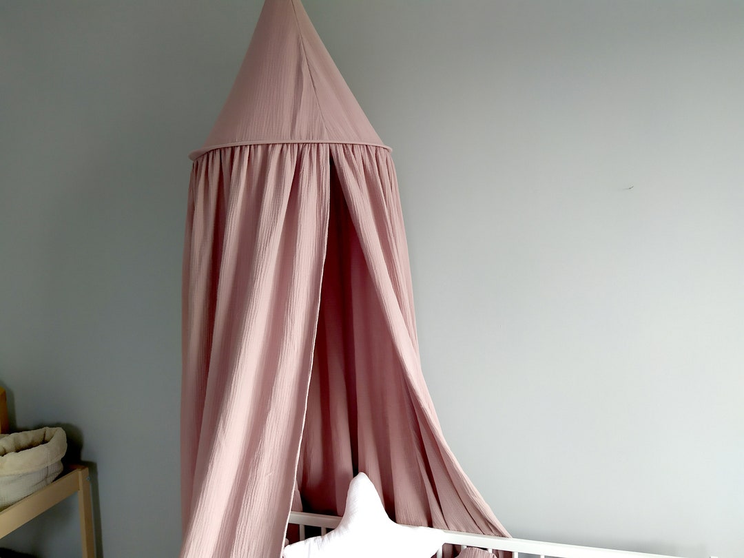 Canopy Muslin Dirty Pink / Bed Canopy / Crib Canopy / Play Canopy