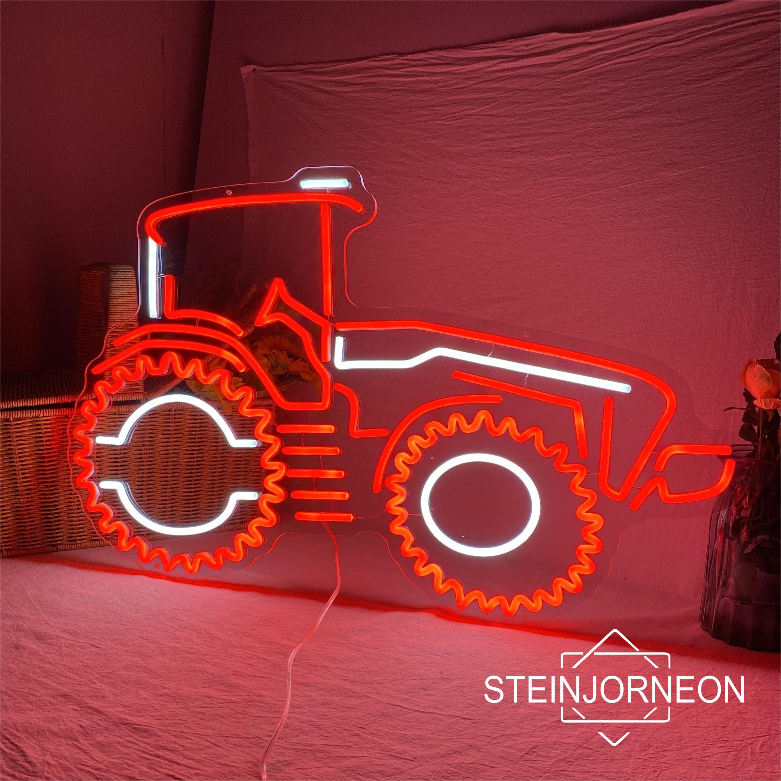 Tractor Neon Sign, Custom Vehicle LED Neon Sign Night Light Farm