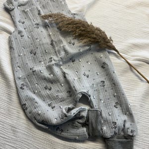 Muslin romper with pattern