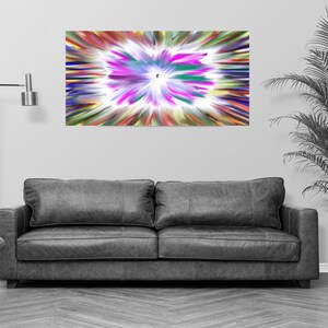 Abstract printable wall art print, Colorful digital Abstract painting, Large instant download print, Green mint and multicolor abstract art