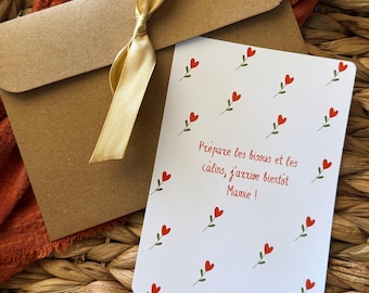 Biglietto di annuncio di gravidanza per la nonna, Annuncio di una futura nonna, Idea per rivelare la gravidanza della nonna
