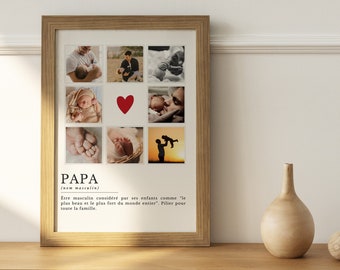 Póster personalizado para papá, regalo para el Día del Padre.