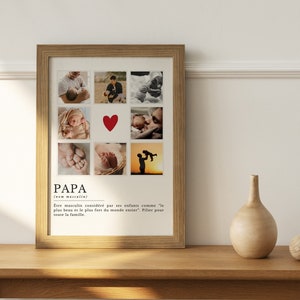 Personalized dad poster, dad gift for Father's Day