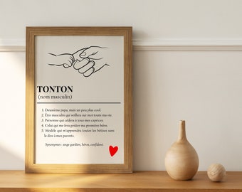 Personalized poster definition uncle