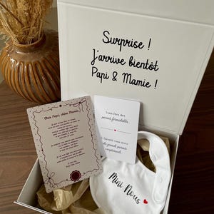 Pregnancy announcement box for grandparents, Gift for expectant grandparents, Original baby announcement idea for grandparents