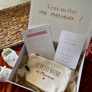 Godmother Gift Box - Original & Personalized Godmother Proposal - Surprise Box with Message - Gift Idea for a Future Godmother at a Baptism