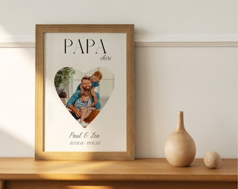 Personalized dad photo poster - Customizable dad gift, Father's Day gift