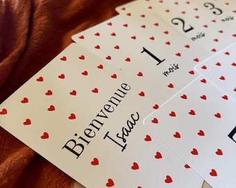 Baby milestone cards - Baby's first year - Baby's first months photo cards