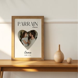 Cartel personalizado del padrino - Regalo personalizado del padrino