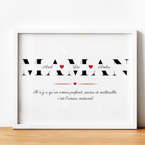 Póster personalizado de mamá, regalo del Día de la Madre