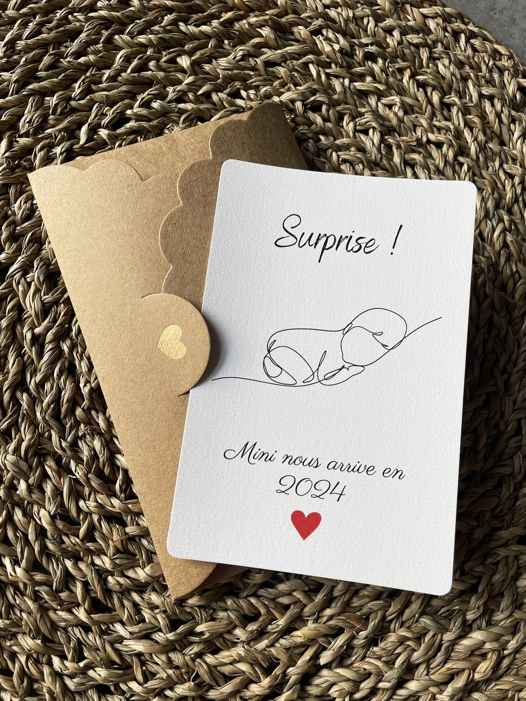 Carte annonce grossesse Etsy France