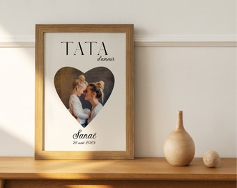 Affiche personnalisée tata - Cadeau tatie personnalisé