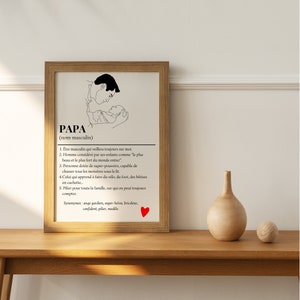 Personalized dad poster, dad gift for father's day