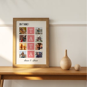 Personalisiertes Tante-Fotoposter - Personalisiertes Tante-Geschenk