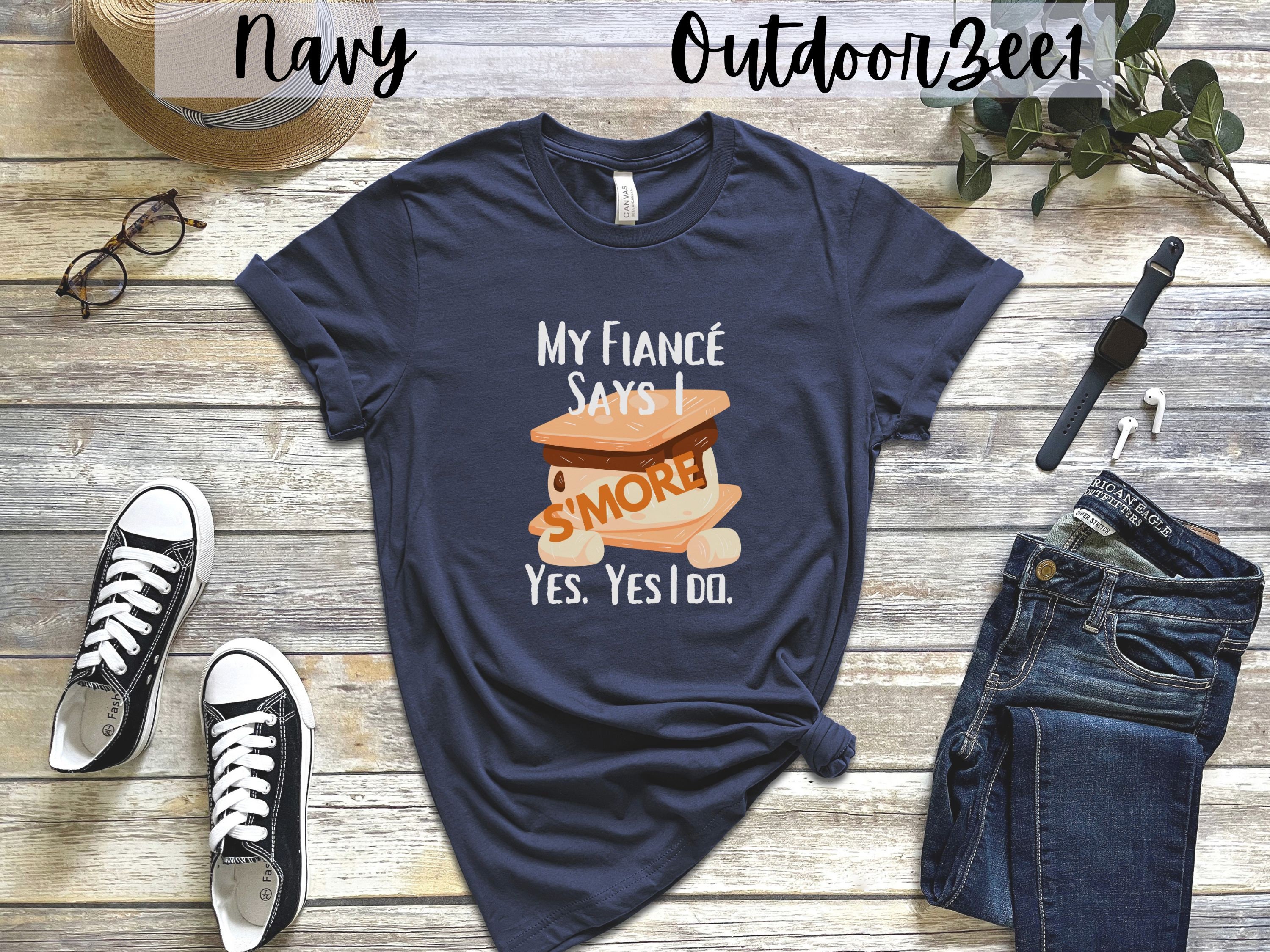 Smores Camping T Shirt Gift for Fiance Who Snores Funny Smore - Etsy