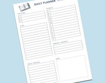 Daily Planner - PDF PRINTABLE