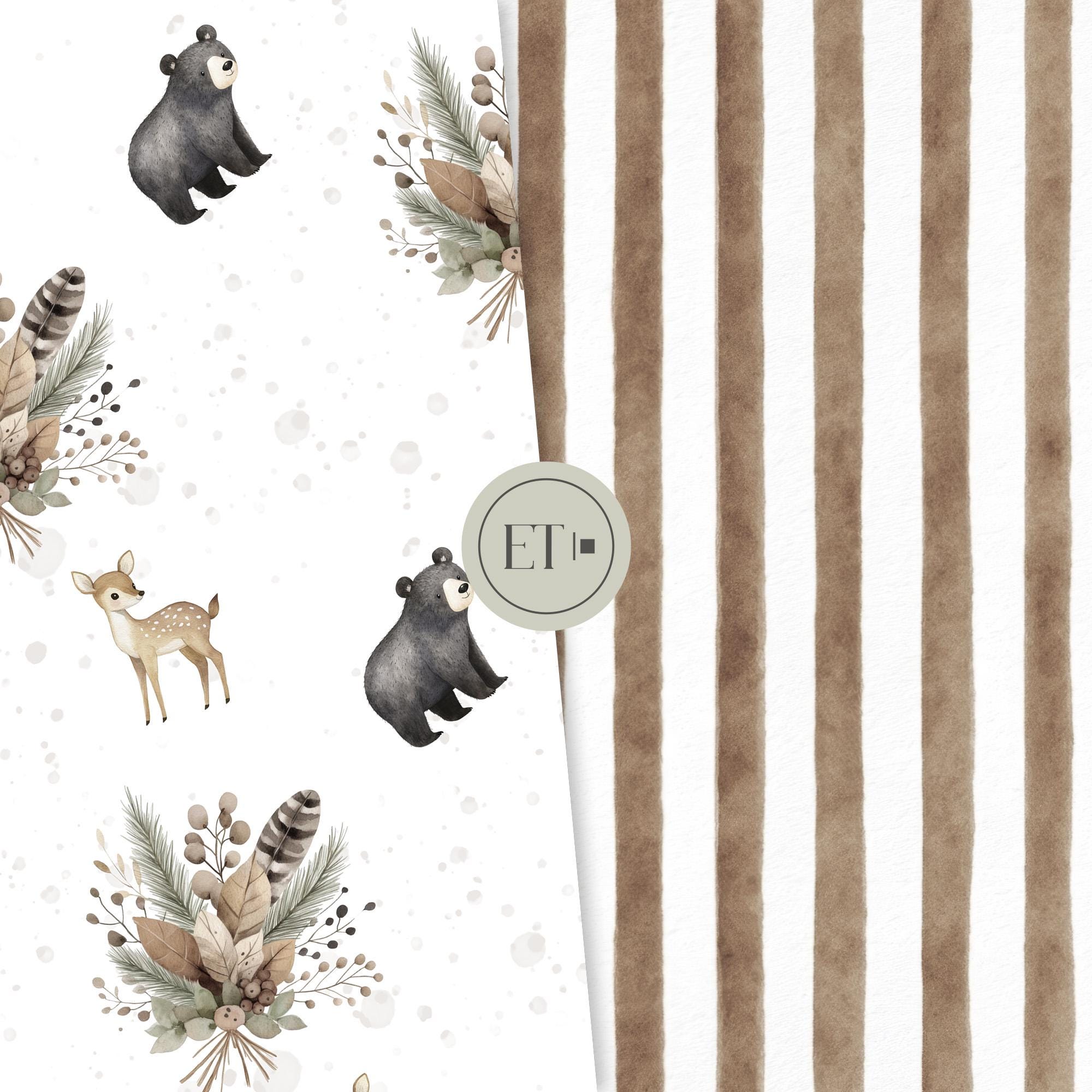 Cute Scout Seamless Pattern - Watercolor Pattern - Outdoor Pattern ...