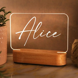 Custom Night Light for Kids - Toddler Bedside - Gift for Niece - Auntie Gift - Teenage Girl Gifts - Name Light - Christmas Gift for Nephew