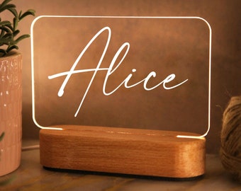 Custom Night Light for Kids - Toddler Bedside - Gift for Niece - Auntie Gift - Teenage Girl Gifts - Name Light - Christmas Gift for Nephew